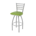 thumbnail image 1 of 410 Jackie 25" Swivel Counter Stool with Anodized Nickel Finish and Canter Kiwi Green Seat, 1 of 4