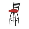 thumbnail image 1 of 410 Jackie 25" Swivel Counter Stool with Black Wrinkle Finish and Canter Red Seat, 1 of 2