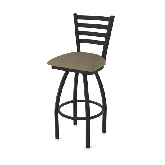 410 Jackie 25" Swivel Counter Stool with Black Wrinkle Finish and Graph Cork Seat