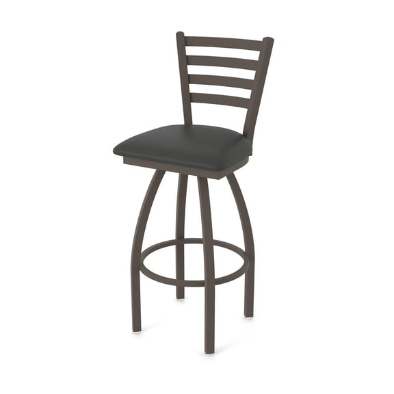 410 Jackie 25" Swivel Counter Stool with Bronze Finish and Canter Iron Seat