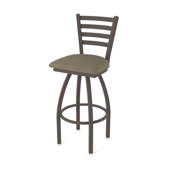 410 Jackie 25" Swivel Counter Stool with Bronze Finish and Graph Cork Seat