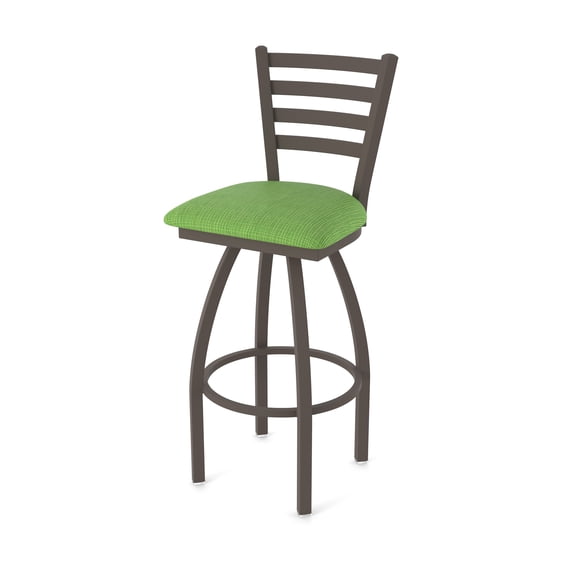 410 Jackie 25" Swivel Counter Stool with Bronze Finish and Graph Parrot Seat