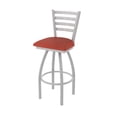 thumbnail image 1 of 410 Jackie 30" Swivel Bar Stool with Anodized Nickel Finish and Graph Poppy Seat, 1 of 4