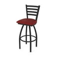 thumbnail image 1 of 410 Jackie 30" Swivel Bar Stool with Black Wrinkle Finish and Graph Ruby Seat, 1 of 4