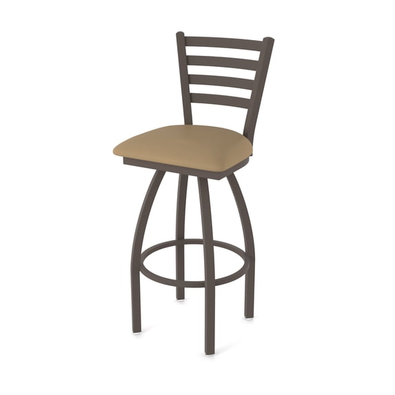 410 Jackie 30" Swivel Bar Stool with Bronze Finish and Canter Sand Seat