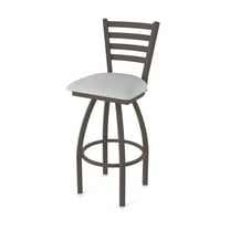 410 Jackie 36" Swivel Bar Stool with Bronze Finish and Graph Alpine Seat