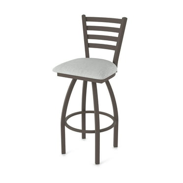 410 Jackie 36" Swivel Bar Stool with Bronze Finish and Graph Alpine Seat