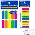 thumbnail image 1 of 410 Pcs Stick On Flags Arrow Page Marker Index Tab Sticky Bookmark Neon Colors, 1 of 6