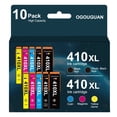 thumbnail image 1 of 410 XL Ink Cartridge for Epson 410 XL with Epson Expression XP-7100 XP-630 XP-530  XP-830 XP-640  ( Black Cyan Magenta Yellow, 10 Pack), 1 of 7