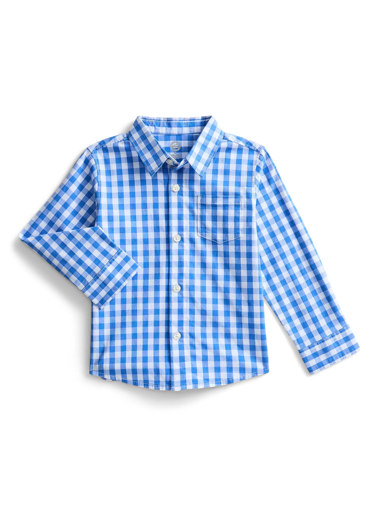 Wonder Nation Toddler Boys Woven Shirt, Sizes 12M-5T