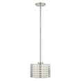 thumbnail image 1 of Livex Lighting Hilliard Mini Pendant Light in Brushed Nickel, 1 of 11