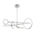 thumbnail image 1 of 4106-PN-Hudson Valley Lighting-Saturn - Six Light Chandelier in Modern Style - 44.5 Inches Wide by 13.25 Inches High-Polished Nickel Finish, 1 of 4