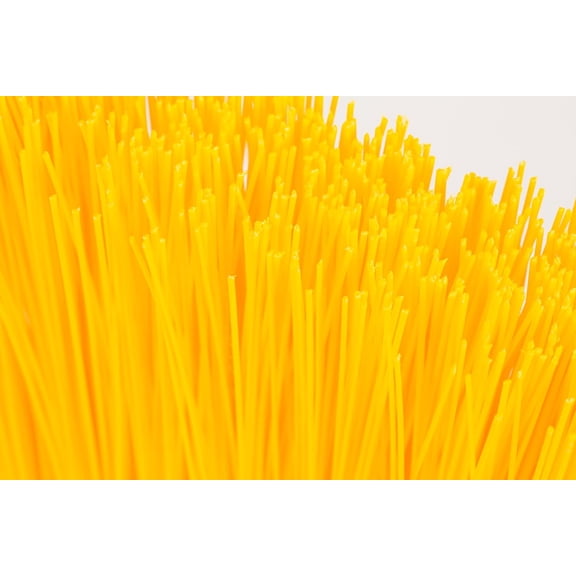 41083EC04 Plastic Color Coded Broom, Unflagged Bristles, Long Broom With Angled Head For Small Debris Cleaning, 56 Inches, Yellow