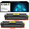 thumbnail image 1 of 410A 410X Toner Cartridge Compatible for HP 410A CF410A CF410X 410X Color Pro MFP M477fnw M477fdw M477 M452dn M452nw M477fdn M452dw M452 M377dw Printer Ink (Yellow, 2-Pack), 1 of 7