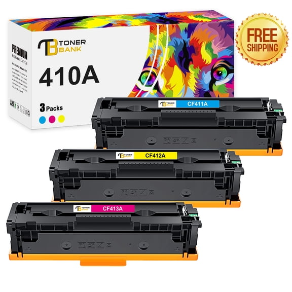 410A Toner Cartridges Compatible for HP 410A 410X CF410A CF410X M477fnw Color Laserjet Pro MFP M477fdn M452dn M477fdw M452nw M452dw M377dw M477 M452 Printer Ink (3 Pack)