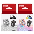 thumbnail image 1 of 276XL 275XL Ink Cartridges for Canon Ink 275 and 276 for Pixma TS3522 TS3520 TS3500 TR4722 TR4720 TR4700 Printer (Black + Color, 2PK), 1 of 8