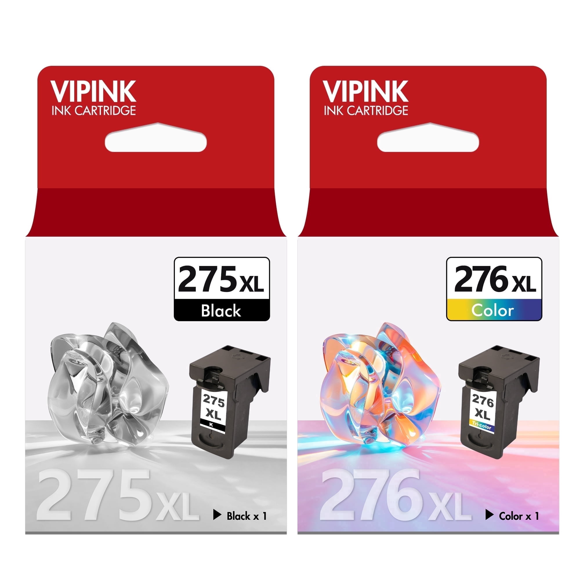 Compatible for Canon 276XL 275XL Ink Cartridges 275 and 276 Ink for Pixma TS3522 TS3520 TS3500 TR4722 TR4720 TR4700 Printer (Black + Color, 2PK)