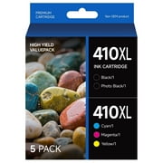 410XL Ink Cartridge for Epson 410 410 XL Ink for Epson Expression Premium XP-530, XP-630, XP-640, XP-7100, XP-830 (5 Pack)
