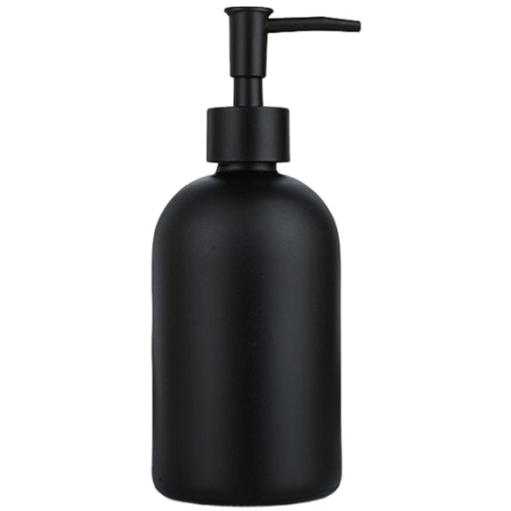 410ml Glass Liquid Soap Dispenser with Stainless Press for Hand Sanitizers Lotion Bottle