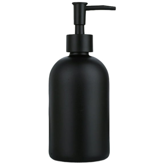 410ml Glass Soap Dispenser Fashionable Stainless Pump Shampoo Soap Lotion Bottle