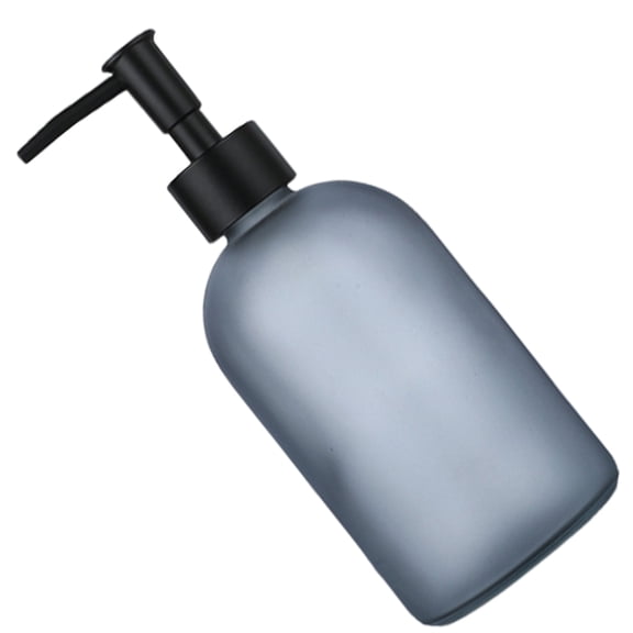 410ml Soap Dispenser Glass Lotion Bottle with Rustproof Stainless Steel Press for Bathroom and Kitchen Use