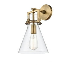 411-1W-BB-8CL-Innovations Lighting-Newton-One Light Wall Sconce-8 Inches Wide by 14.5 Inches High