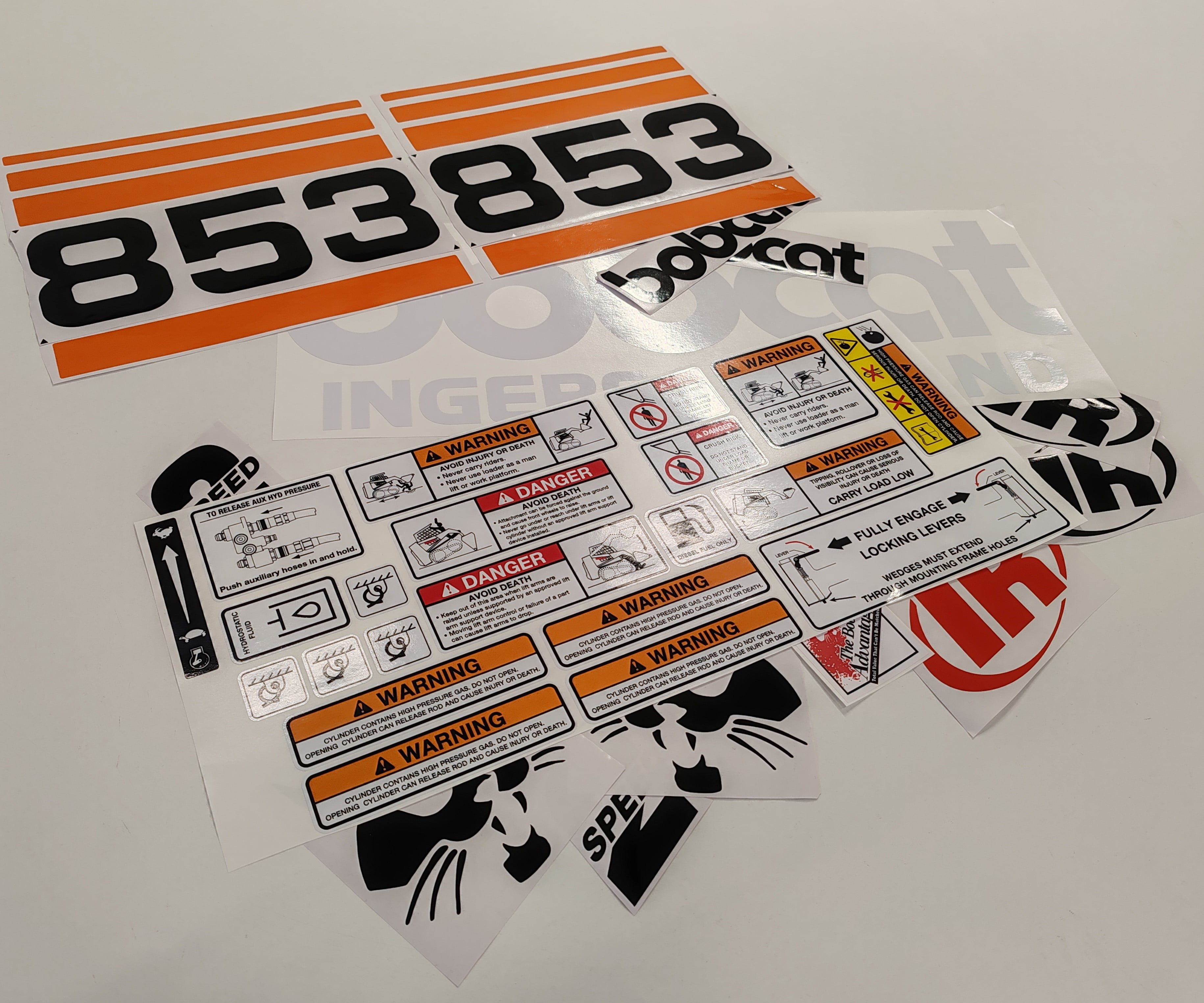 411 Decals Aftermarket Replacement Sticker Set Fits Bobcat 853 ...