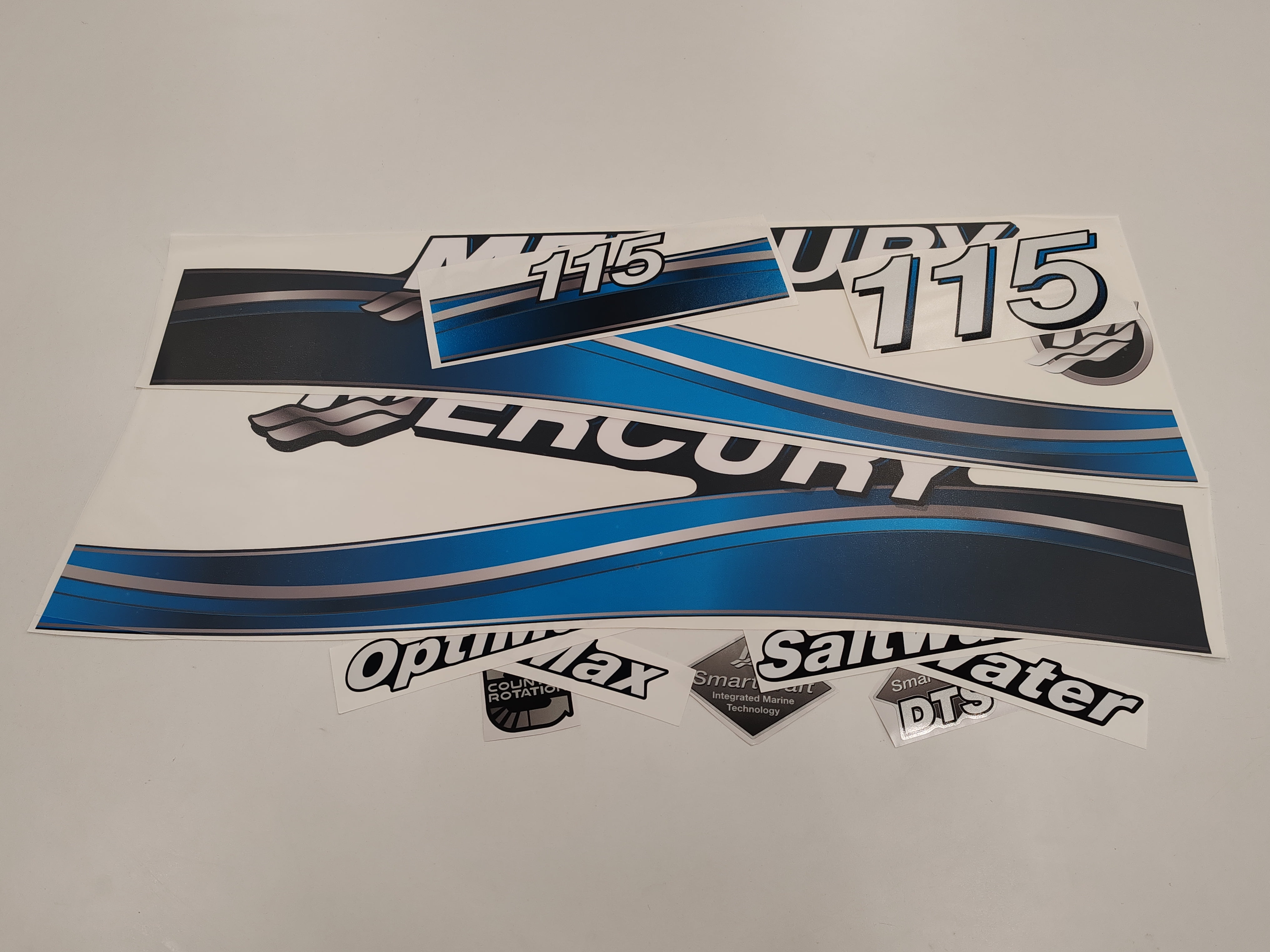 Mercury 115 Hp 4-Stroke EFI 2006-2012 Outboard Engine Decals Sticker Set - Foto 8