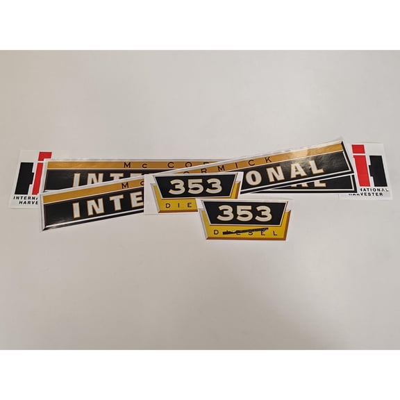 411 Decals Replacement for International McCormick 353 Tractor Decal Sticker Set
