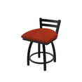 thumbnail image 1 of 411 Jackie 18" Low Back Swivel Vanity Stool with Black Wrinkle Finish and Graph Poppy Seat, 1 of 3