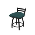 thumbnail image 1 of 411 Jackie 18" Low Back Swivel Vanity Stool with Black Wrinkle Finish and Graph Tidal Seat, 1 of 2