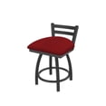 thumbnail image 1 of 411 Jackie 18" Low Back Swivel Vanity Stool with Pewter Finish and Graph Ruby Seat, 1 of 3