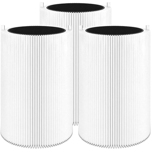 411 Replacement Filter, Activated Carbon Filter for Blueair Blue Pure 411 Genuine, Blue Pure 411+,411 Auto & Mini Air Purifier, High Efficiency H13HEPA Filter (3 Pack)