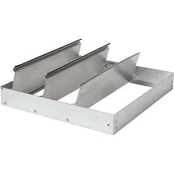 411-STD Backdraft Damper - 18 in. - Galvanized Frame - Horizontal Mount