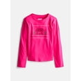 thumbnail image 1 of Wonder Nation Girls Embellished Tee with Long Sleeves, Sizes 4-18 & Plus, 1 of 3