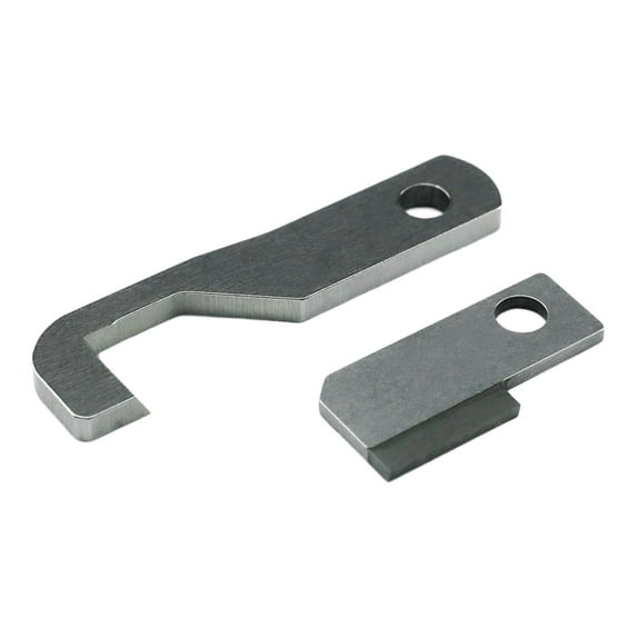 411000034 + 411000035 Upper and Lower Knife For Vikin g 905, 910, 936 Domestic Overlock Sewing Machines (1 Set)