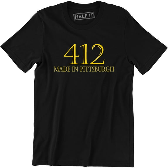 412 Made In Pittsburgh Area Code Sl City Pennsylvania PA Men T-Shirt