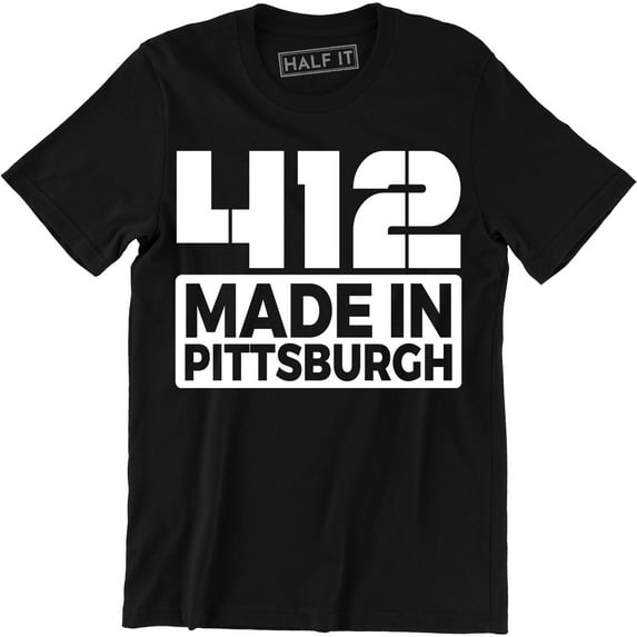 412 Made In Pittsburgh Area Code Sl City Pennsylvania PA Men Tee Shirt