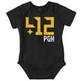 thumbnail image 1 of 412 Pittsburgh Pennsylvania Area Code Romper Boys or Girls Infant Baby Brisco Brands NB, 1 of 6