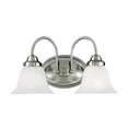 thumbnail image 1 of Millennium Lighting 14.25" 2 Lights Metal Vanity Light in Satin Nickel, 1 of 2