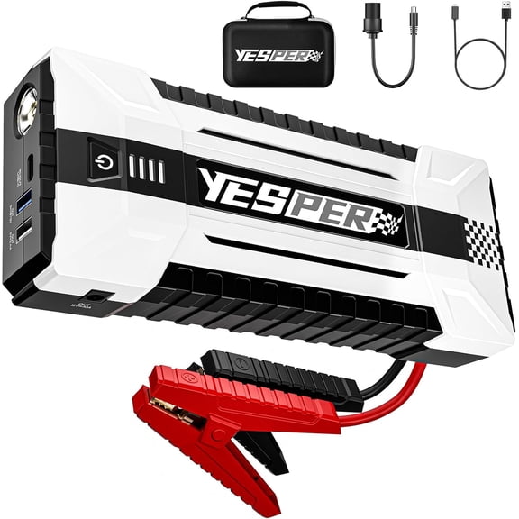 4120A Jump Starter, 12V Car Battery Jumper Starter Portable (All Gas, up to 10.0L Diesel Engine), 26800mAh Start Booster Pack, Box with Carry Case, Cables, LED Light