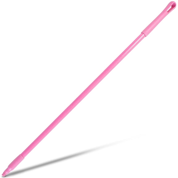 41225EC26 Fiberglass Broom Handle, Mop Handle, Replacement Handle With Threaded Tip For Commercial Cleaning, 48 Inches, Pink, (Pack of 12)