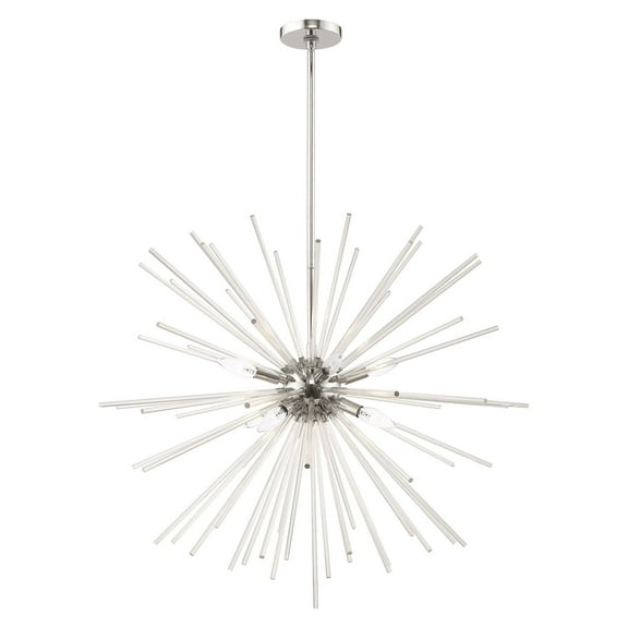Livex Lighting - Utopia - 8 Light Pendant-Polished Chrome Finish