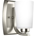 thumbnail image 1 of 4128901-962-Generation Lighting-Sea Gull Lighting-Franport-100W One Light Wall Sconce-Brushed Nickel Finish-Incandescent Lamping Type, 1 of 2