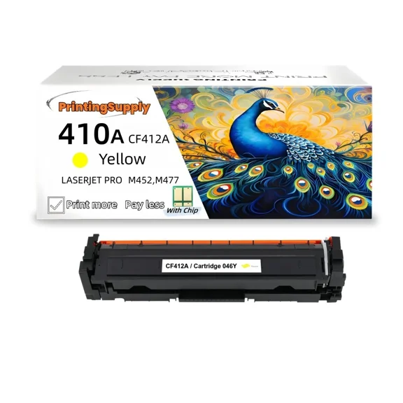 412A Toner Cartridges Compatible for 410A CF410A CF411A CF412A CF413A M477fnw Color Laserjet MFP M477fdw M477fdn M452dn M452nw M477 M452 M377 Printer Ink