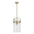 thumbnail image 1 of 413-1SM-CB-G413-1S-8CL Innovations Lighting Pilaster - 1 Light Stem Hung Mini Pendant-17.13 Inch Tall and 8 Inch Wide-Champagne Bronze Finish-Clear, 1 of 1