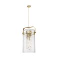 thumbnail image 1 of 413-4SL-CB-G413-4S-12SDY Innovations Lighting Pilaster - 4 Light Stem Hung Pendant-24.5 Inch Tall and 12 Inch Wide-Champagne Bronze Finish-Seedy Glass, 1 of 1