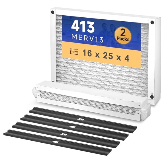 413 Replacement Filter Compatible with Air Purifier Models 1410 1610 2140 2400 2410 2416 3410 4400 and Space-Gard 2400 with Upgrade Kit 1413 Pleated HVAC AC Furnace 16x25x4 MERV 13