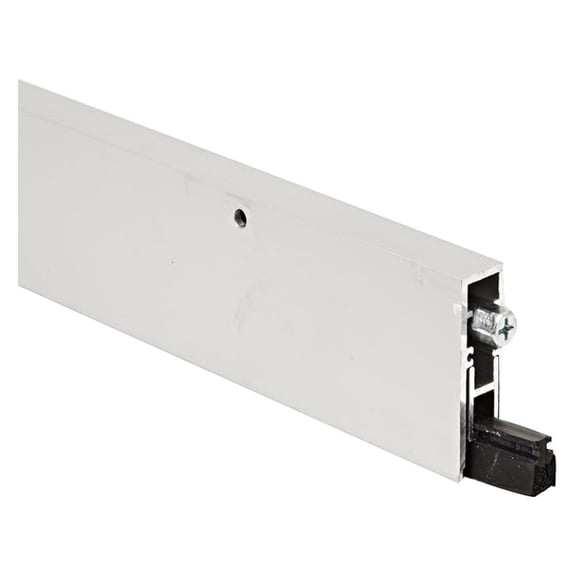 - 4131CRL36 Aluminum Automatic Door Bottom, Clear Anodized, Insert, 19/32W x 36"L x 1-27/32H
