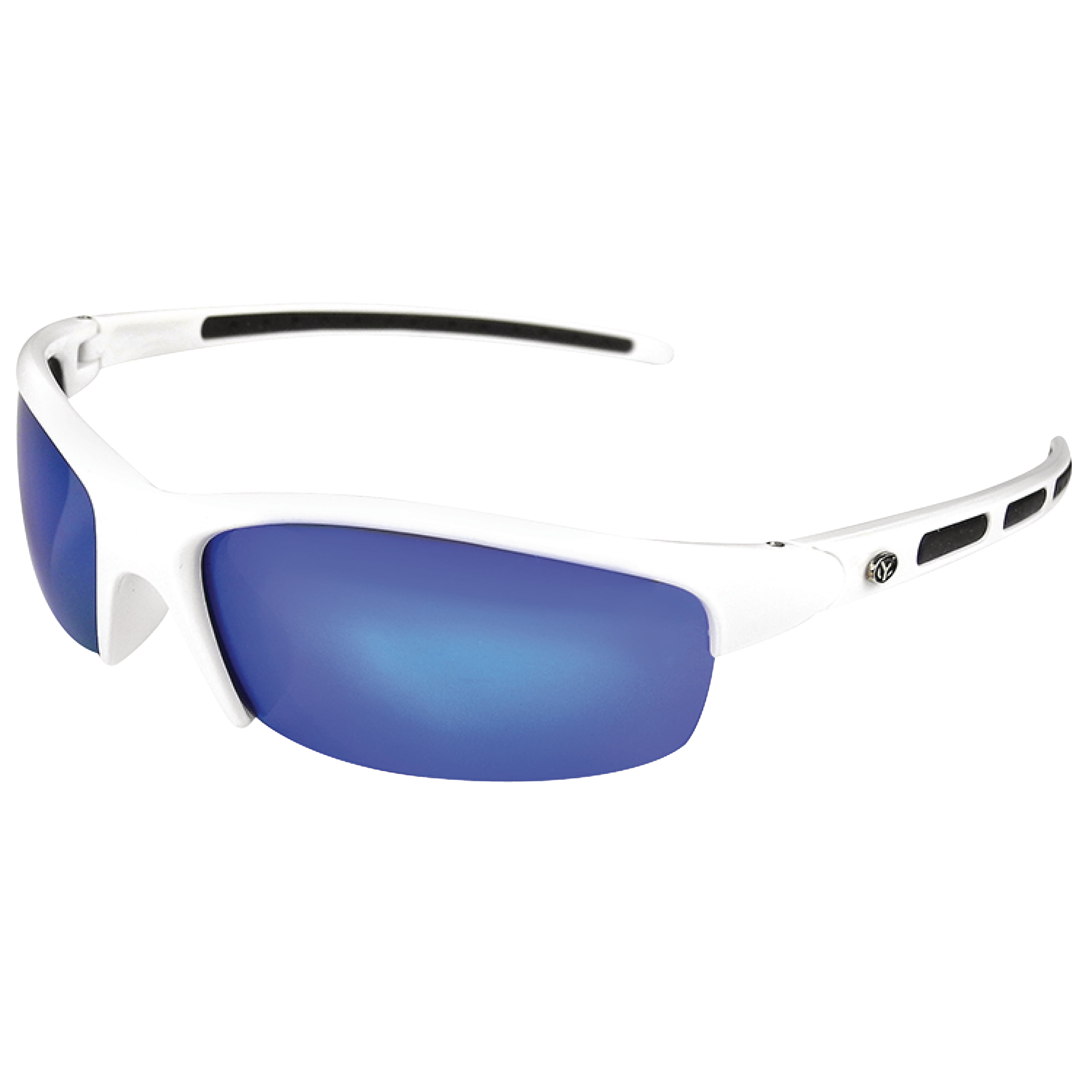 Oakley sunglasses white frame blue lens sales